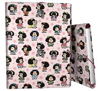 Grafoplás | 3 Flap Folder | Lined Cardboard | Hardcover | Folio Size | Unique Mafalda Design Collection | FSC Certified