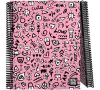 Grafoplas 30 Clear Pockets A4 Spiral Bound PVC Flexible Cover Collection Design Bits&Bobs Pop Up Design I Love You Maxiplas Perfect for Organizing Your School Supplies