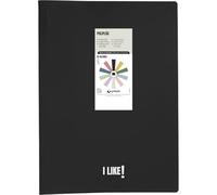 Grafoplas 30 Clear Polypropylene Folio-Size Black Flexible Cover Perfect Office Supplies