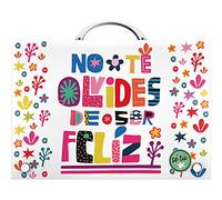 Grafoplás 37402406 Sé tu Collection School Case with Handle, Polypropylene, Clasp with Brooch, Model Be Happy, Folio