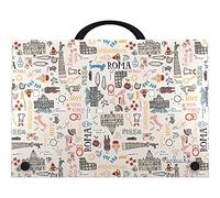 Grafoplás 37402426 School Case with Handle, Polypropylene, Pluche Collection, Rome