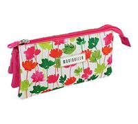 Grafoplás 37540666 Triple Flower Pencil Case for School Collection, 22.5 x 12 x 14 cm