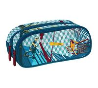 Grafoplás 37542920. Double School Case, 24.5x9.5cm, Diverse Collection, Follow Me, Multicoloured, 24,5x9,5cm, School Case Two Compartments