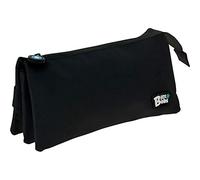 Grafoplás 37545410 Triple School Pencil Case, Black, 23.5 x 12 x 14 cm, Bits & Bobs