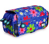 Grafoplás 37546008. Three Compartments School Case, with Lapel, Bits & Bobs, Garden, 23x10x10cm, Printing, 23x10x10cm, School case Three compartments with Flap