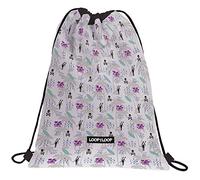 Grafoplás 37610502 Loop The Loop Collection Backpack Bag with Strings and External Pocket, Model Beach, 36 x 47 cm