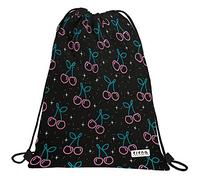 Grafoplás 37610511 Collection Elena Corredoira Backpack Bag with Strings and External Pocket, Cherry Model 36 x 47 cm