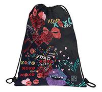 Grafoplás 37610518 Diverse Collection Backpack Bag with Strings and External Pocket, Model XOXO, 36 x 47 cm