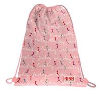 Grafoplás 37610538 Nina and Other Little Things Collection Backpack Bag with Strings and External Pocket Week 36 x 47 cm
