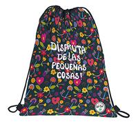 Grafoplás 37611110. Backpack Bag Strings, Outer Pocket, 36x47cm, Be You Collection, Enjoy, multicoloured, 36x47cm, School
