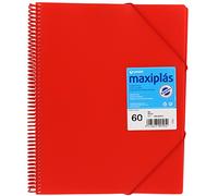 grafoplás 39836051-carpeta Spiral with 60 Pockets A4 with Envelope, Red