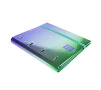 Grafoplás 4 Ring Binder Squared 5x5 90g A4 Plain Metal Finish with Dividers and Clear Envelope Carpebook