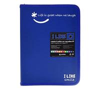 Grafoplás 4800930. Ring Binder with Zipper, A4+, Blue, 4 Rings 25 mm, Like, Polypropylene