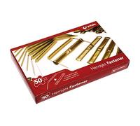 Grafoplás 5400050. Box of 50 Metal Fasteners for Binding with Tab and Slide, Garnet