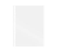 Grafoplás 5501070 Box of 100 Transparent Multi-Drill Pockets, A4, White, 11 Drills, Extra Glass Polypropylene, for Ring Binder