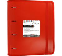 Grafoplás 88100051 Folder with Refill and Dividers, A4, Red, Polypropylene, Carpebook Multiline