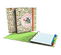 Grafoplás 88102629 Ring Binder, A4, Refill Sheets, 5 x 5, Dividers, Transparent Envelope, Curved Spine, Carpebook, Wise Planet Collection, Koala