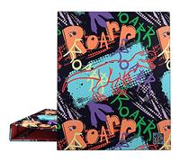 Grafoplás 88142619 A4 Ring Binder, 4 Mixed Rings, 25 mm, Diverse Jurassic Collection