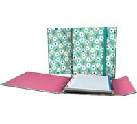 Grafoplás 88211930 Elena Corredoira Collection 4-Ring Folder and Refill, Flower Model, A4