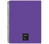 Grafoplás 88526035 Spiral Notebook Squared 5 mm, 100 Sheets, 90 g, Violet, A4