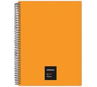 Grafoplás 88526056 Spiral Notebook Squared 5 Mm, 100 Sheets, 90 g, Orange, A4