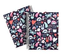 Grafoplas A4 Plastic Folder, Flexible Cover, Spiral Bound, PVC, 30 Polypropylene Inserts, Collection Design Bits&Bobs Pop Up Design Princess, Maxiplas, Perfect School Supplies