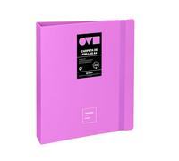 Grafoplas | A4 Ring Binder | 4 D Rings 40 mm | Minimal Unequal | Lavender | 360 Opening | Durable and Ultralight | Polyfoam | Recyclable | Perfect for Archiving School and Office Documents