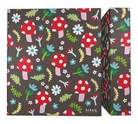 Grafoplás | A4 School Binder | 4 Mixed Rings 40 mm | Elena Corredoira Collection | Mushrooms | Soft Touch | FSC Certified