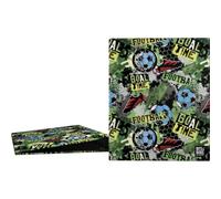 Grafoplas - A4 School Ring Binder, 4 Mixed Rings 25 mm, Bits&Bobs Goal Time, FSC