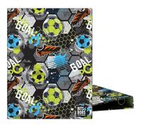 Grafoplás | A5 Ring Binder | 4 Round Rings 20 mm | Laminated Gloss | Bits&Bobs Pop Up Design, Goal | Perfect for Fourth Documents | FSC Certified