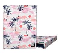 Grafoplás | A5 Ring Binder | 4 Round Rings 20 mm | Soft Laminated | Bits&Bobs Pop Up Design, Sunset | Perfect for Fourth Documents | FSC Certified