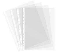 Grafoplás | Bag of 10 A4 Plastic Sleeves | Transparent Glass | Extra Quality Polypropylene | Reinforced Spine | 11 Drills | Perfect for Protecting Office and School Documents