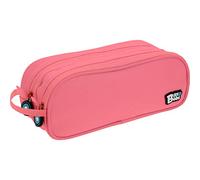 Grafoplas Bits & Bobs 37543953 Double Pencil Case, Light Pink, 24.5 x 9.5 cm