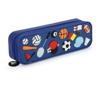 Grafoplás bits&Bobs Silicone School Case Silicone 3D bits&Bobs, 20x6.5x4.5cm, Blue, 20x6,5x4,5cm, Bits&Bobs 3D Silicone School Pencil Case
