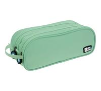 Grafoplás | Double School Case | Mint | 24.5 x 9.5 cm | Bits & Bobs | Soft Colours, Mint Soft, 24,5x9,5cm, School