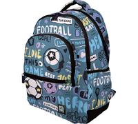Grafoplas - Ergonomic School Backpack, 33 x 46 x 22.5 cm, Padded Back and Handles, 3 Compartments, Special Portable Zone, Adaptable to Trolley, Rubber Model, Hero Design, Bits&Bobs Collection, Violet