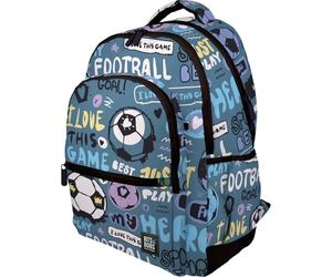 Grafoplas - Ergonomic School Backpack, 33 x 46 x 22.5 cm, Padded Back and Handles, 3 Compartments, Special Portable Zone, Adaptable to Trolley, Rubber Model, Hero Design, Bits&Bobs Collection, Violet