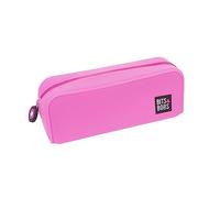 Grafoplás | Fluorescent Pink Silicone Pencil Case | 20x7.5x7.5cm | Soft Touch | Water Resistant | Bits & Bobs Pop Up Design