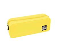 Grafoplás | Fluorescent Yellow Silicone Case | 20 x 7.5 x 7.5 cm | Soft Touch | Flexible | Water Resistant | Bits & Bobs Pop Up Design | Fluorescent Colours, Fluorescent Yellow, 20x7,5x7,5cm, School