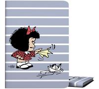 Grafoplas - Folder A4 Plastic Sleeves, Mafalda Boat, Flexible Covers, 30 Polypropylene Linings, Polyplas, Perfect for Organizing Your School Supplies