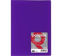 Grafoplas - Folder, Folio Size, PP, Translucent Polyplast, PP Caps 40 Violet