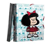 Grafoplás | Folder Plastic Sleeves | A4 | 30 Transparent Linings | With Spiral | Flexible Covers | Bullet Mask