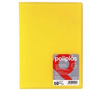 Grafoplas - Folder with 50 Sleeves, Foolscap, Polypropylene Covers Folio Lemon Tree