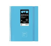 Grafoplas - Folders 40 A4 Plastic Sleeves, Maxiplás Unequal Polyfoam