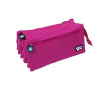Grafoplás | Four Compartment School Pencil Case | Fuchsia | 23 x 12 cm | Bits & Bobs | Vivid Colours, Fuchsia, 23x12cm, School
