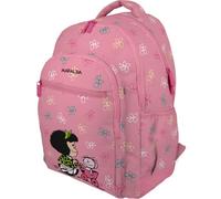 Grafoplas - Mafalda Baby Cart School Backpack, Three Compartments, 33 x 46 x 22.5 cm, 30 Litres, Padded Area for Laptop, Adaptable to Trolley, Perfect for School, pink, 33x46x22,5cm, SCHOOL