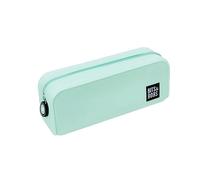 Grafoplás Mint Pastel Silicone School Case, 20x7.5x7.5cm, Soft Touch, Waterproof, Bits & Bobs Pop Up Design