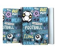 Grafoplás - Plastic Cover Notebook, Bits&Bobs Hero, 80 Squared Sheets 4x4 90g, Foolscap Size, Spiral, Coil Lock Security Closure, FSC Certified, Perfect School Supplies