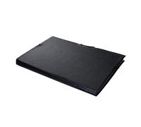 Grafoplás | PVC Folder | Black | Extended Folio | Three Flaps | Elastic Closure | Perfect for Legal Documents | 38 x 28 cm
