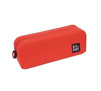 Grafoplás | Red Silicone Case | 20 x 7.5 x 7.5 cm | Soft Touch | Flexible | Waterproof | Bits&Bobs Pop Up Design | Vivid Colors, red, 20x7,5x7,5cm, School